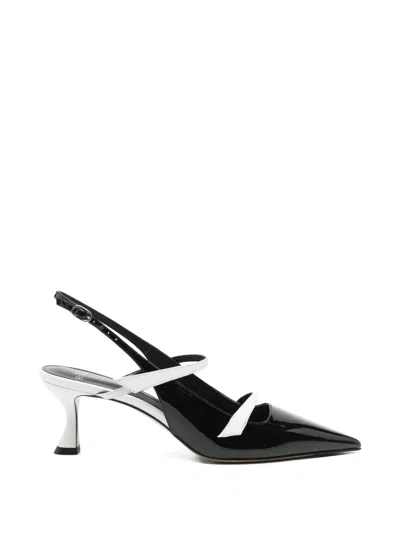 Alexandre Birman Patent-leather Slingback Pumps In Black