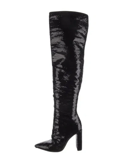 Pre-owned Alexandre Birman Patterned Boots In Black