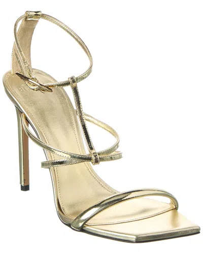 Alexandre Birman Phoebe 100 Leather Sandal In Metallic