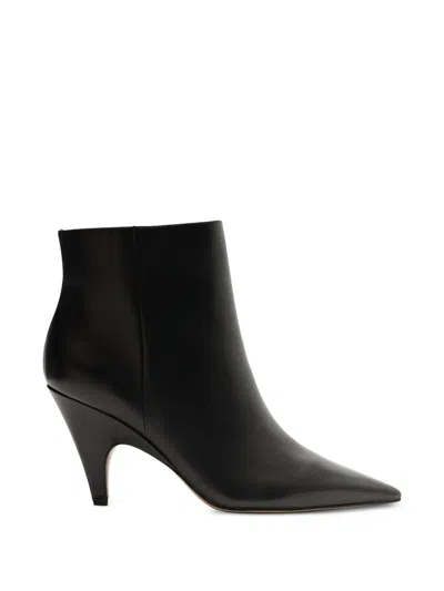 Alexandre Birman Point-toe Heeled Boots In Black