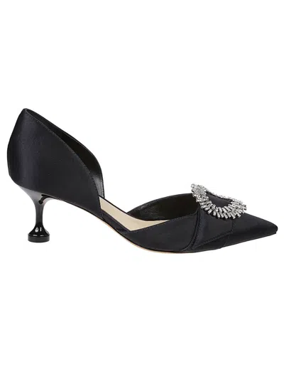 Alexandre Birman Women's Madelina 50mm Satin D'orsay Pumps In Black