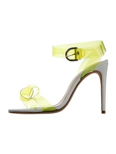 Pre-owned Alexandre Birman Pvc Sandals In Yellow