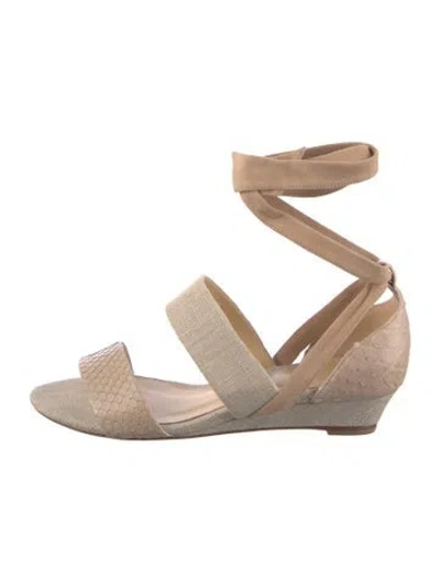 Pre-owned Alexandre Birman Python Sandals W/ Tags In Multi