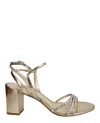 Alexandre Birman Ray Crystal-embellished Sandals In Gold