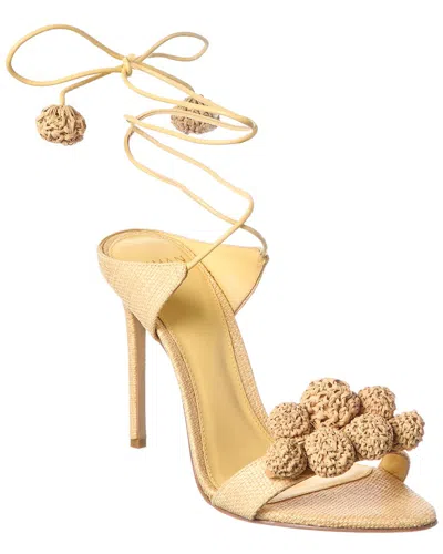 Alexandre Birman Resse Raffia Sandal In Brown