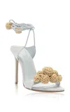 Alexandre Birman Resse Raffia Sandals In Blue