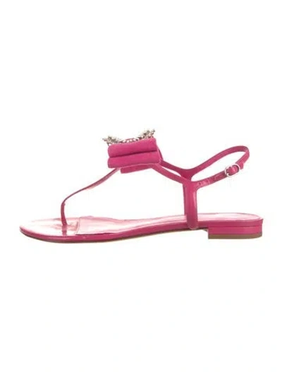 Pre-owned Alexandre Birman Rubber Sandals In Purple