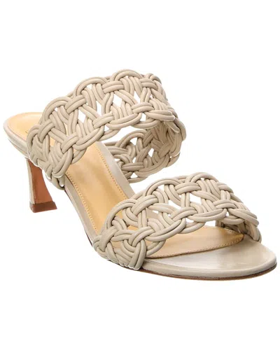 Alexandre Birman Sammy 50 Leather Sandal In Grey