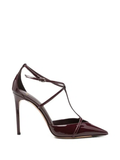 Alexandre Birman Serena Pointed-toe Pumps In Burgundy