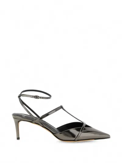 Alexandre Birman Serena T-strap Sandals In Gray