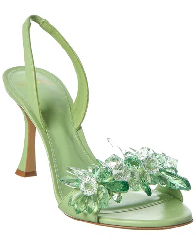 Alexandre Birman Sierra 85 Leather Sandal In Green