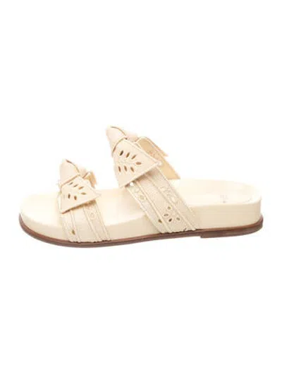 Pre-owned Alexandre Birman Slides In Neutrals