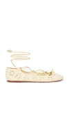 Alexandre Birman Slim Clarita Flat In Cream