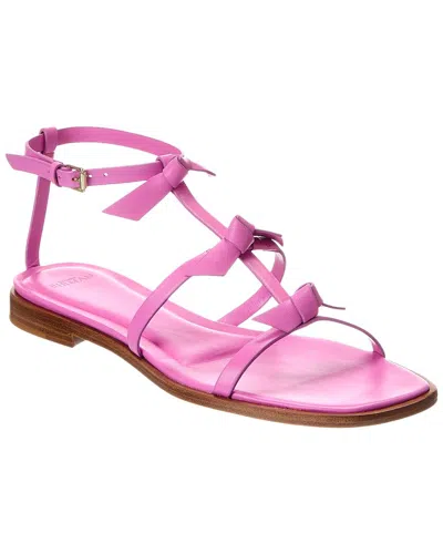 Alexandre Birman Slim Lolita Leather Sandal In Pink