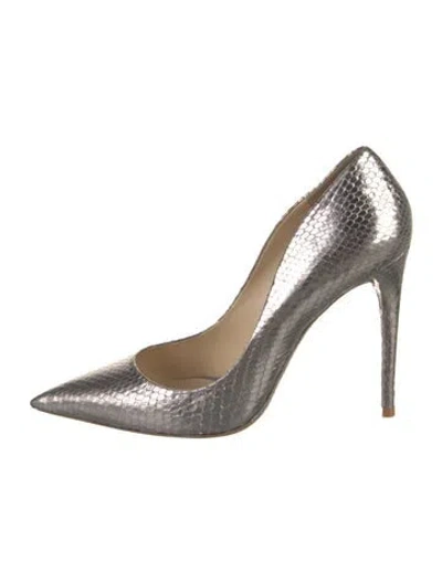 Pre-owned Alexandre Birman Snakeskin Animal Print Pumps