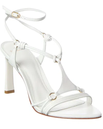 Alexandre Birman Sonya 85 Leather Sandal In White