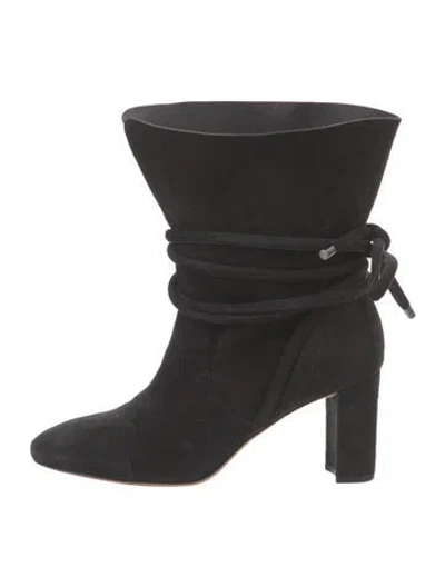 Pre-owned Alexandre Birman Suede Boots In Black
