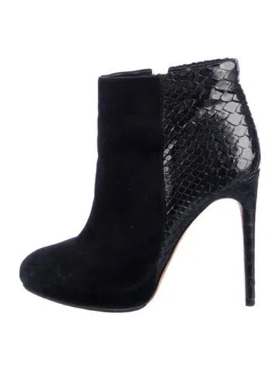 Pre-owned Alexandre Birman Suede Boots In Black