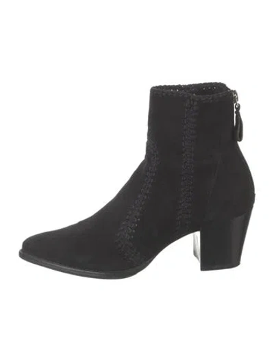 Pre-owned Alexandre Birman Suede Boots In Black