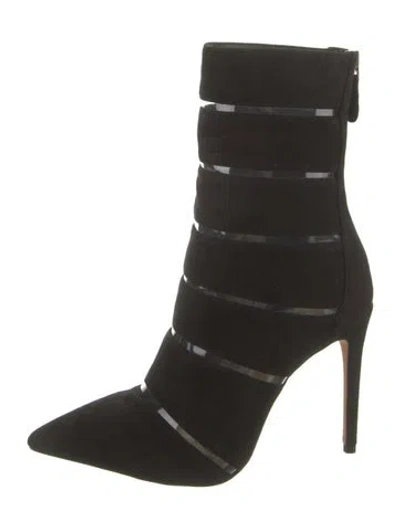 Pre-owned Alexandre Birman Suede Boots In Black