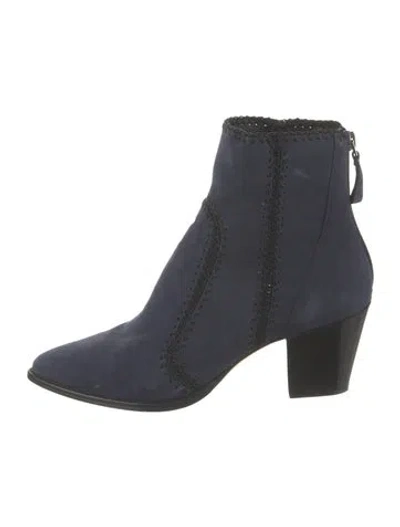 Pre-owned Alexandre Birman Suede Boots In Blue