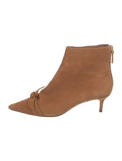 Pre-owned Alexandre Birman Suede Boots In Brown