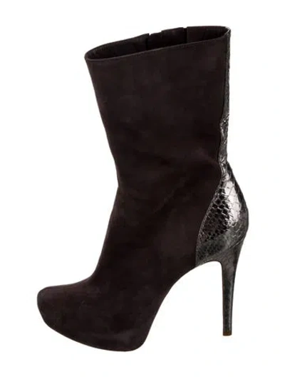 Pre-owned Alexandre Birman Suede Boots In Brown