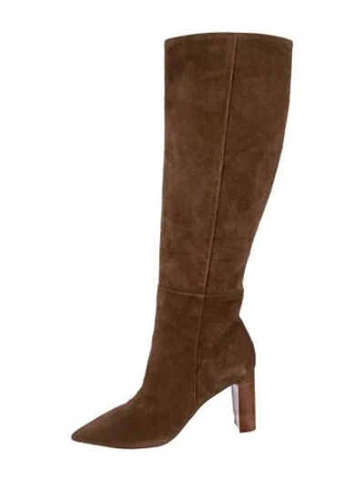 Pre-owned Alexandre Birman Suede Boots In Brown
