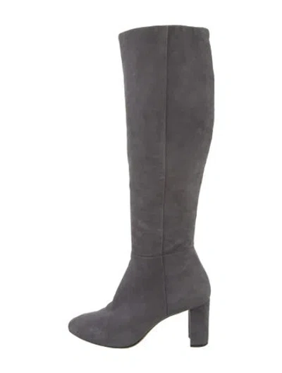 Pre-owned Alexandre Birman Suede Boots In Gray