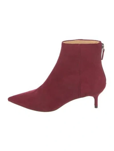 Pre-owned Alexandre Birman Suede Boots In Red