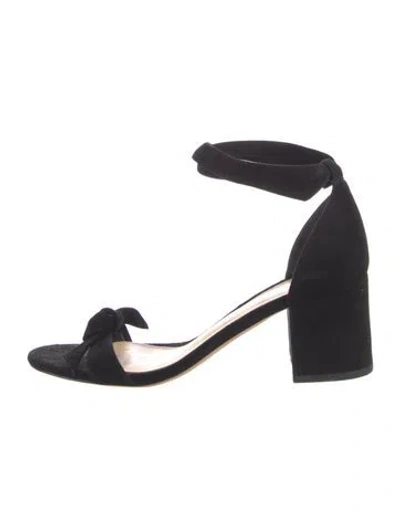 Pre-owned Alexandre Birman Suede Bow Accents Sandals In Multi