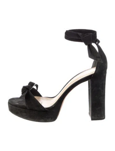 Pre-owned Alexandre Birman Suede D'orsay Pumps In Black