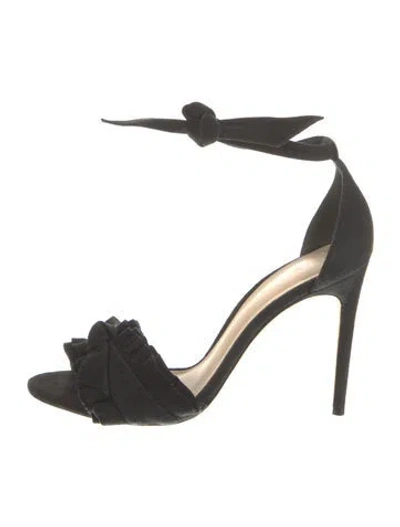 Pre-owned Alexandre Birman Suede D'orsay Pumps In Black