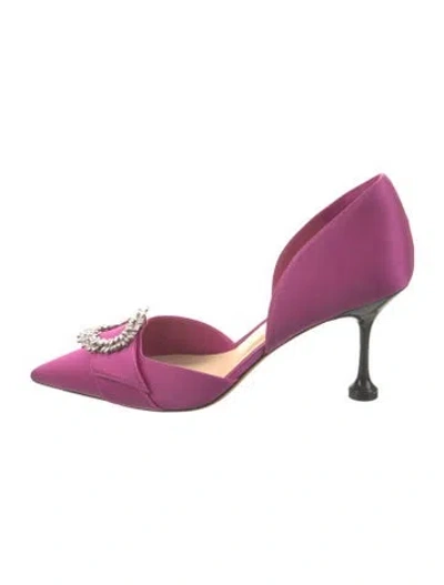 Pre-owned Alexandre Birman Suede D'orsay Pumps In Pink