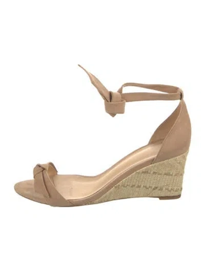 Pre-owned Alexandre Birman Suede Espadrilles In Neutral