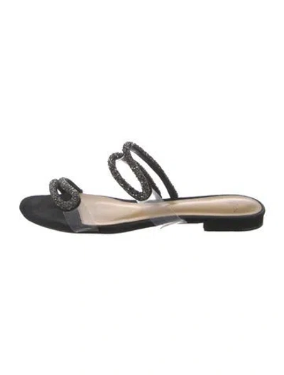 Pre-owned Alexandre Birman Suede Flats In Black