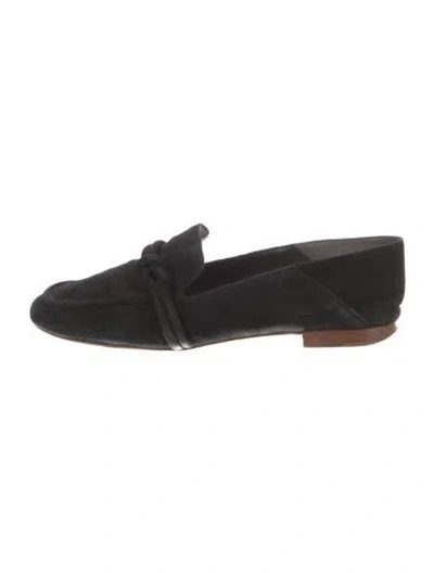 Pre-owned Alexandre Birman Suede Loafers In Black