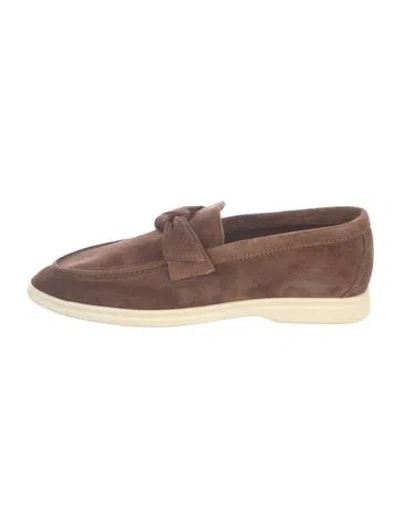 Pre-owned Alexandre Birman Suede Loafers In Brown