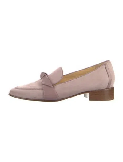 Pre-owned Alexandre Birman Suede Loafers In Purple