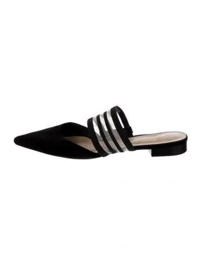 Pre-owned Alexandre Birman Suede Mules In Black