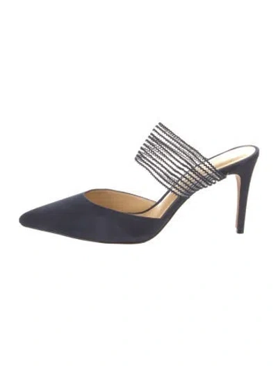 Pre-owned Alexandre Birman Suede Mules In Blue