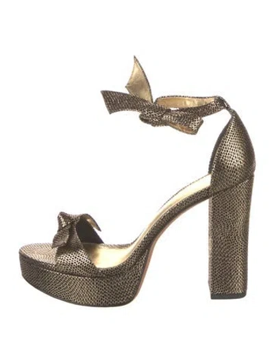 Pre-owned Alexandre Birman Suede Patterned Sandals In Multi