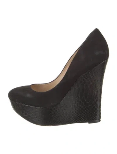 Pre-owned Alexandre Birman Suede Pumps In Black