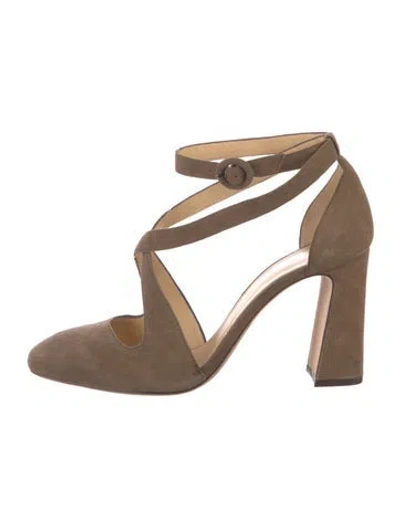 Pre-owned Alexandre Birman Suede Pumps In Brown