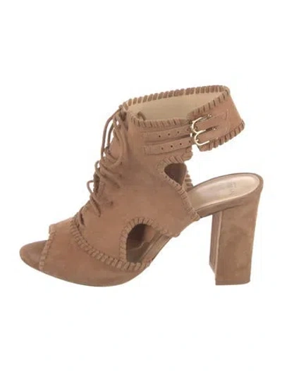 Pre-owned Alexandre Birman Suede Pumps In Brown