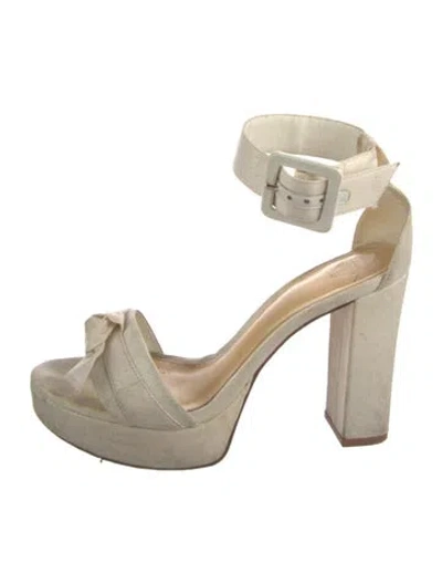 Pre-owned Alexandre Birman Suede Pumps In Neutrals