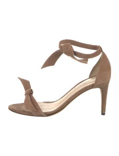Pre-owned Alexandre Birman Suede Pumps In Neutrals