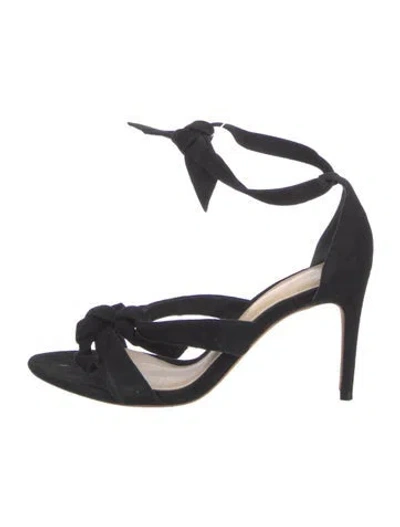Pre-owned Alexandre Birman Suede Sandals In Black