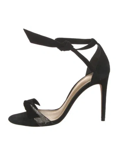 Pre-owned Alexandre Birman Suede Sandals In Black