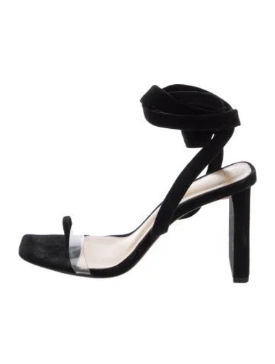 Pre-owned Alexandre Birman Suede Sandals In Black